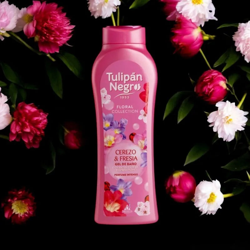 Gel douche - cerise et freesia - Tulipan Negro